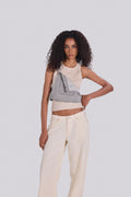 LUCY DENIM TOP DGR