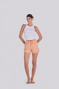 KIM DENIM SHORT PEACH