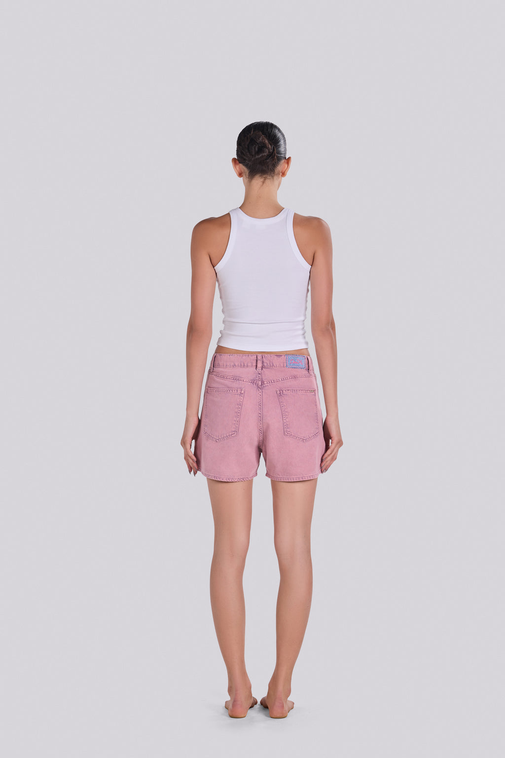 KIM DENIM SHORT LIGHT PURPLE