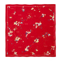 FLORAL SCARF RED
