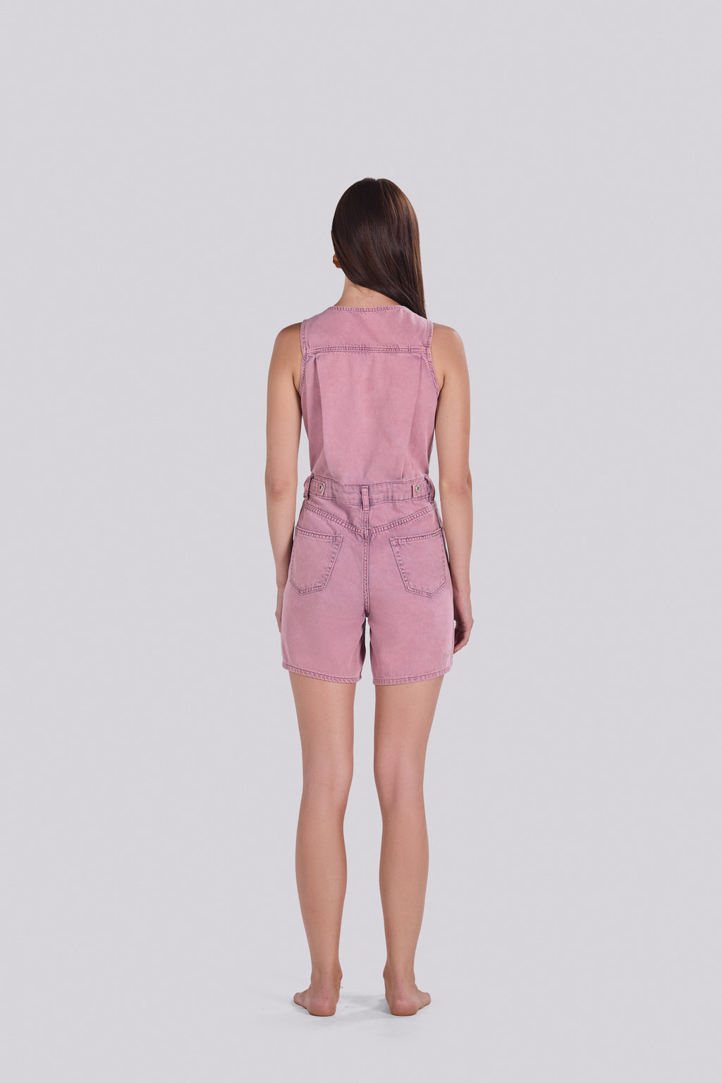 BARI DENIM ROMPER PURPLE