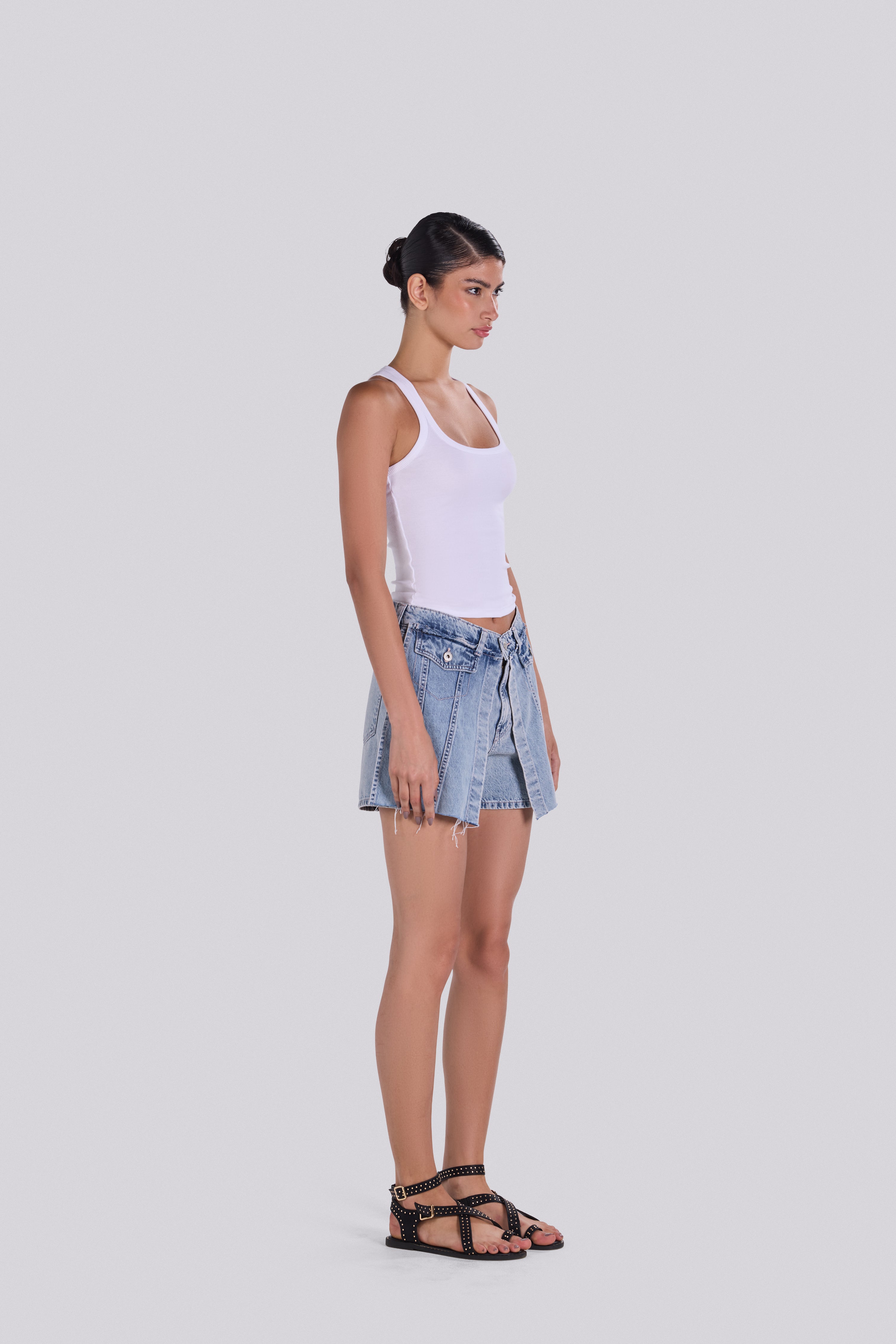 KIM DENIM SHORT D4 WITH EXTENTION