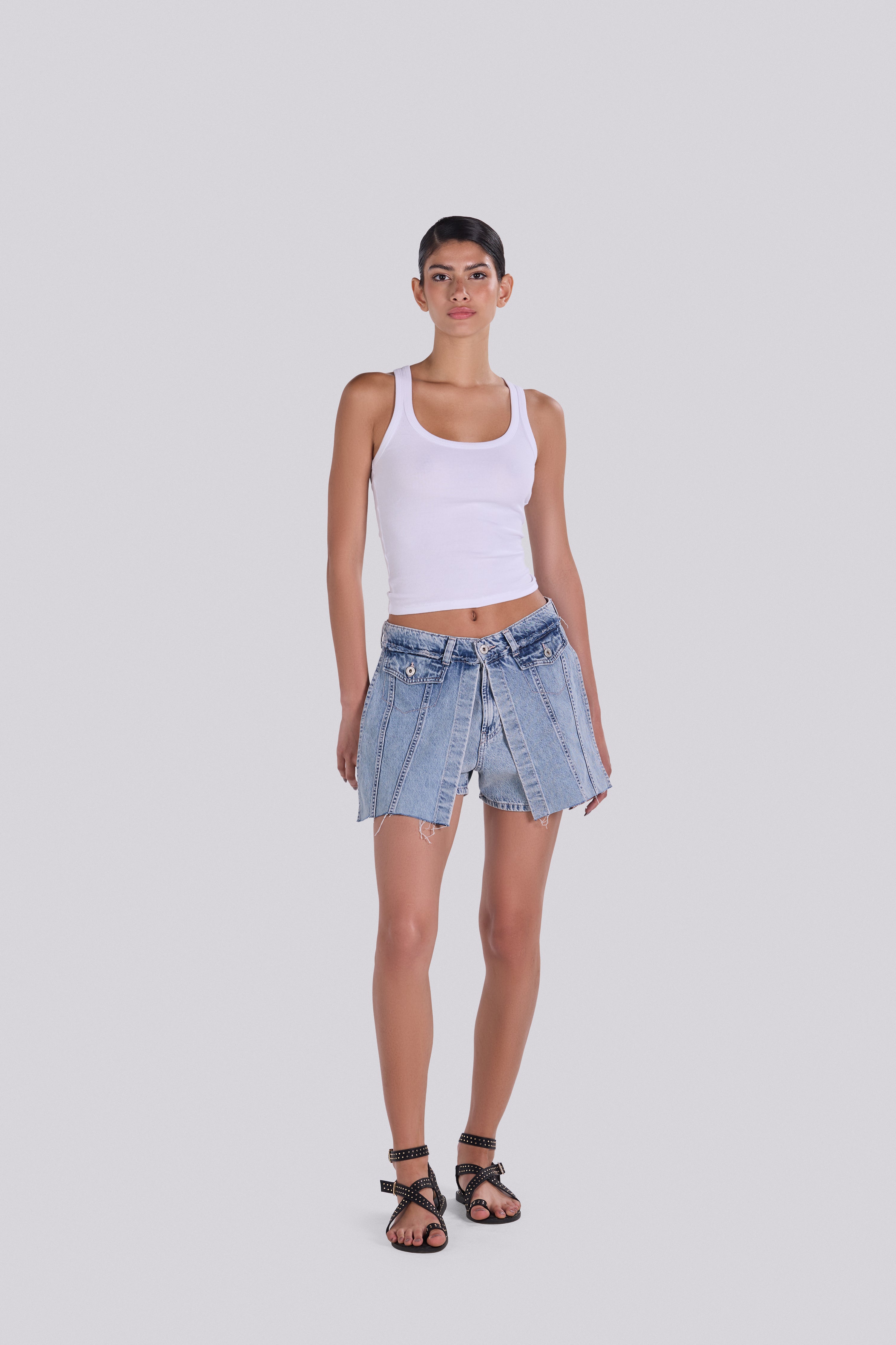 KIM DENIM SHORT D4 WITH EXTENTION