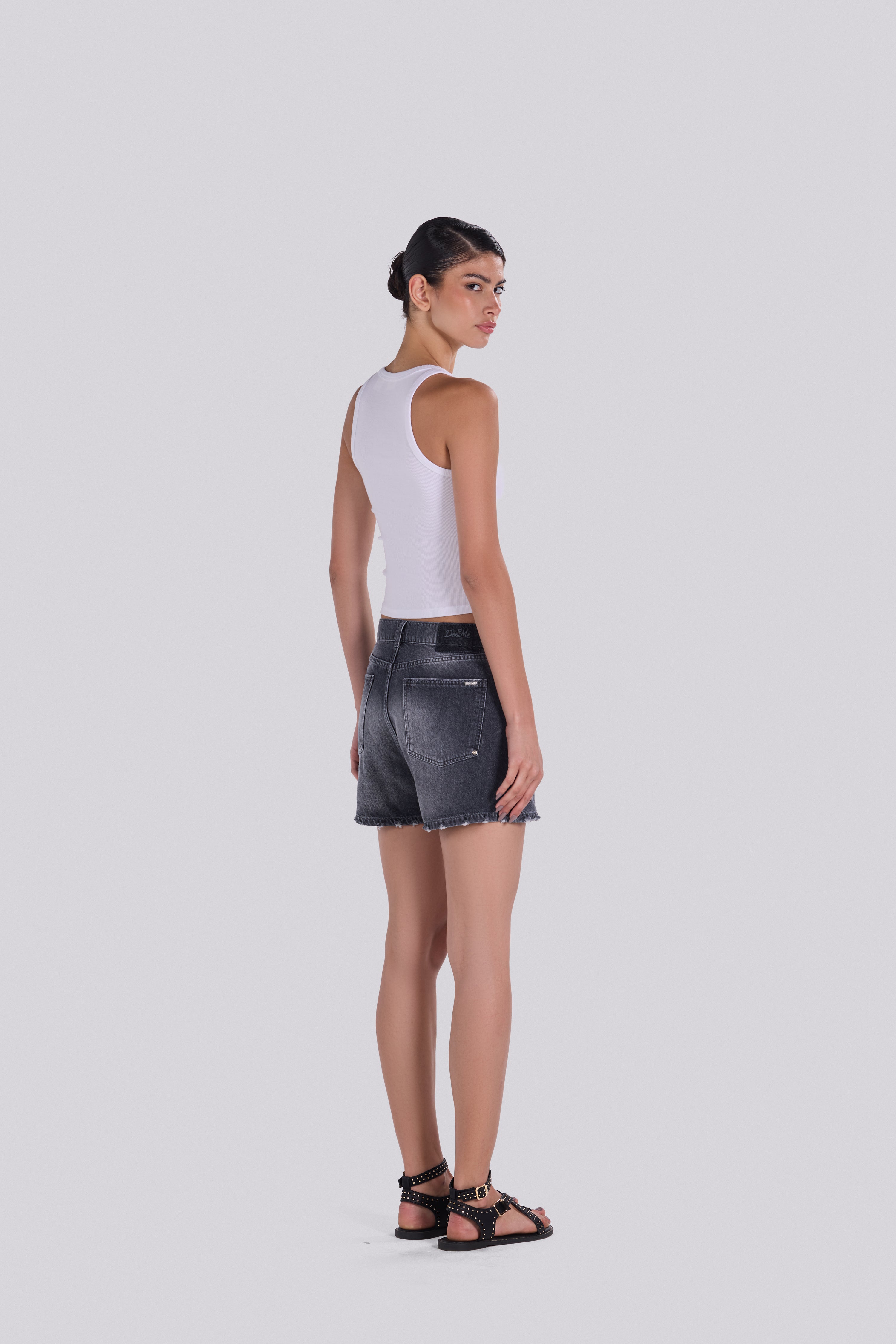 KIM DENIM SHORT DBL