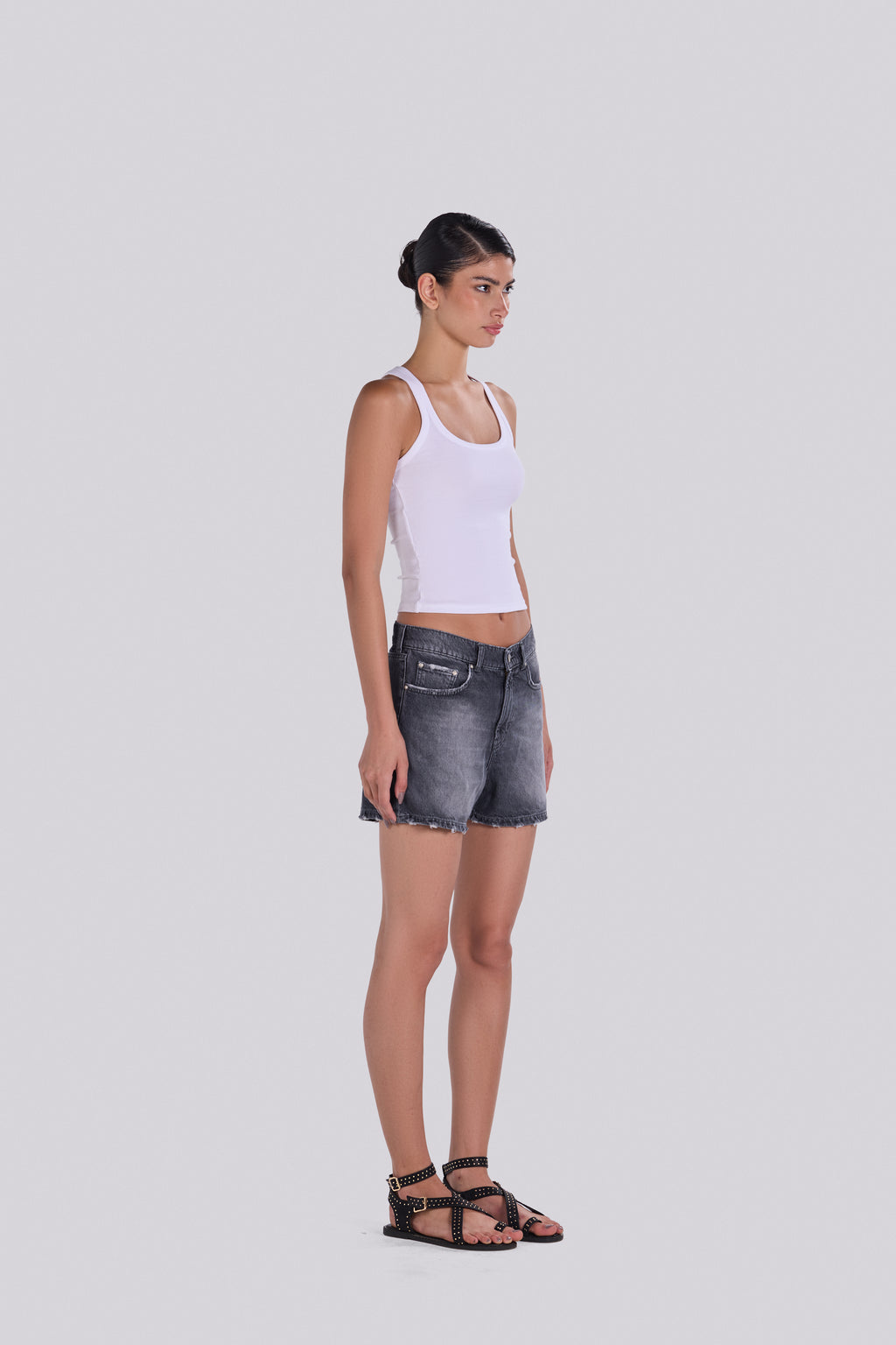 KIM DENIM SHORT DBL
