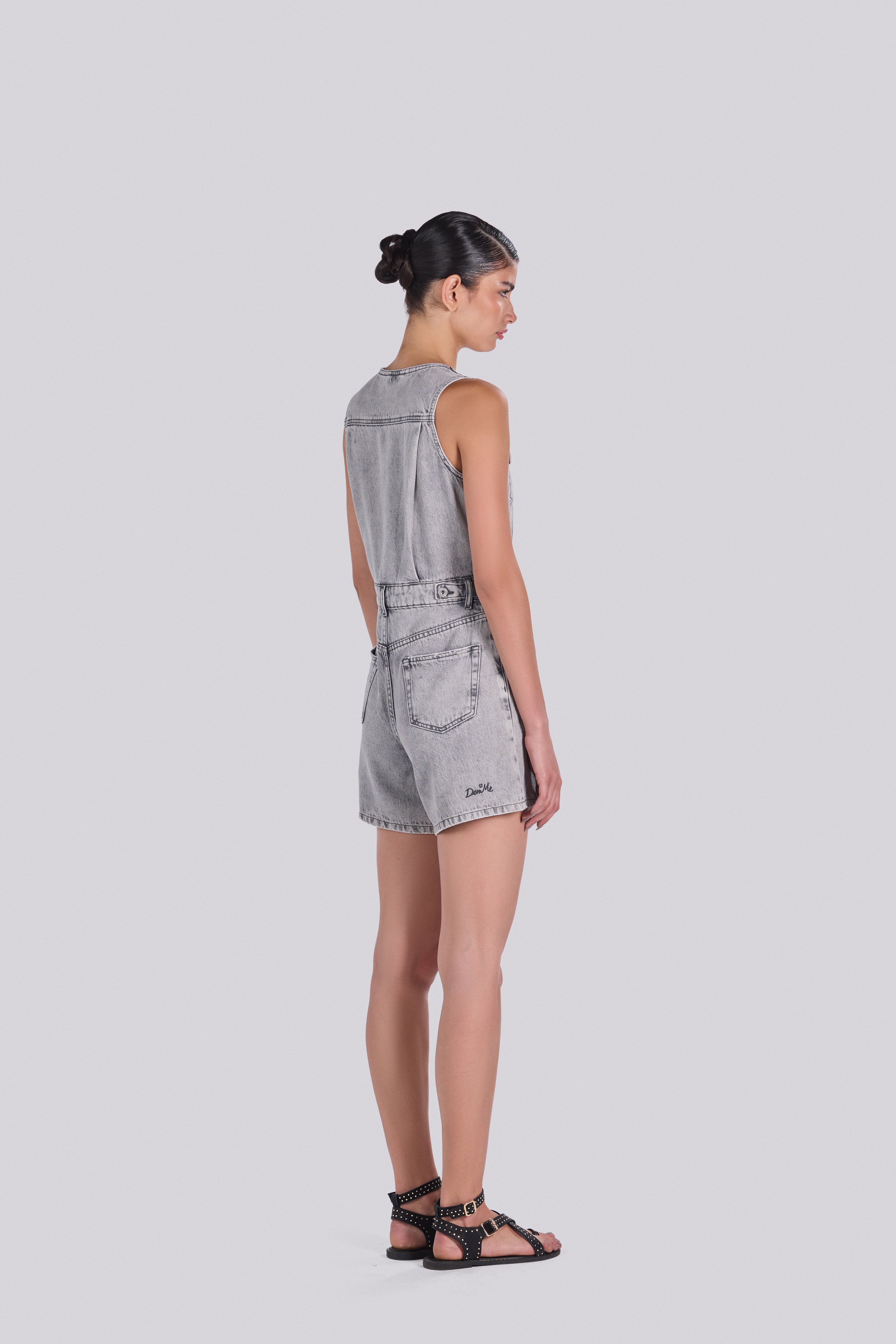 BARI DENIM ROMPER DLG