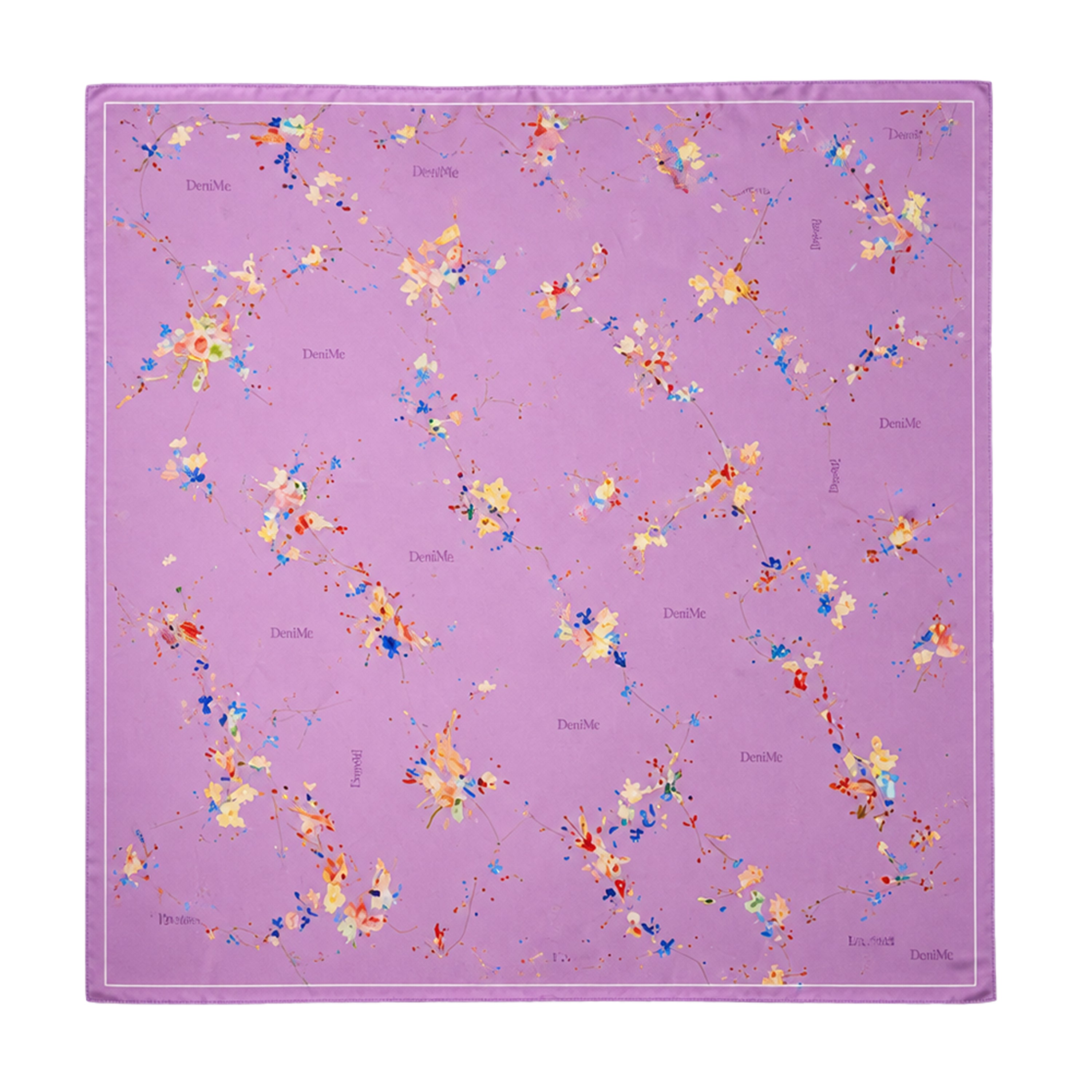 FLORAL SCARF PURPLE