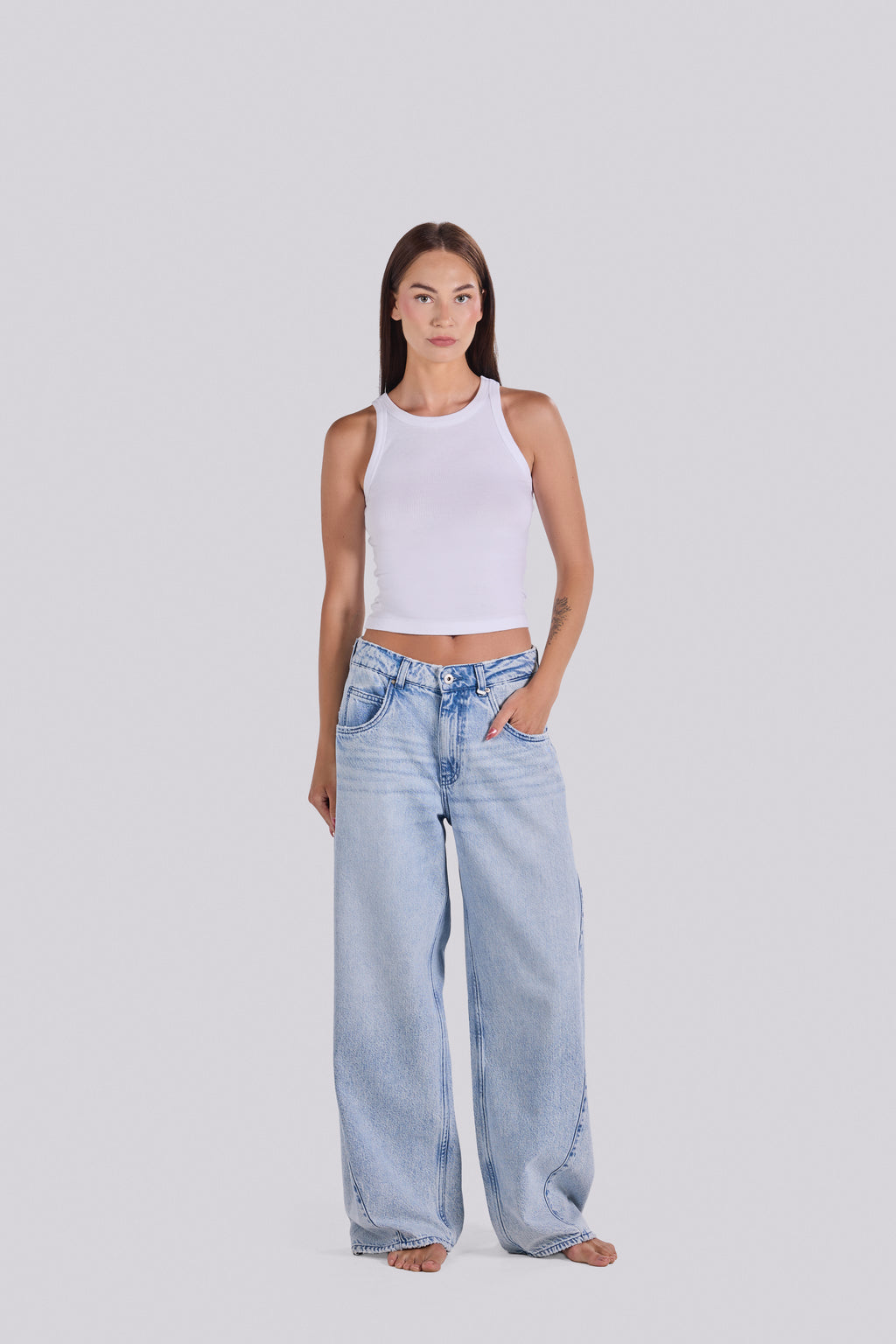LORA DENIM  PANTS D4