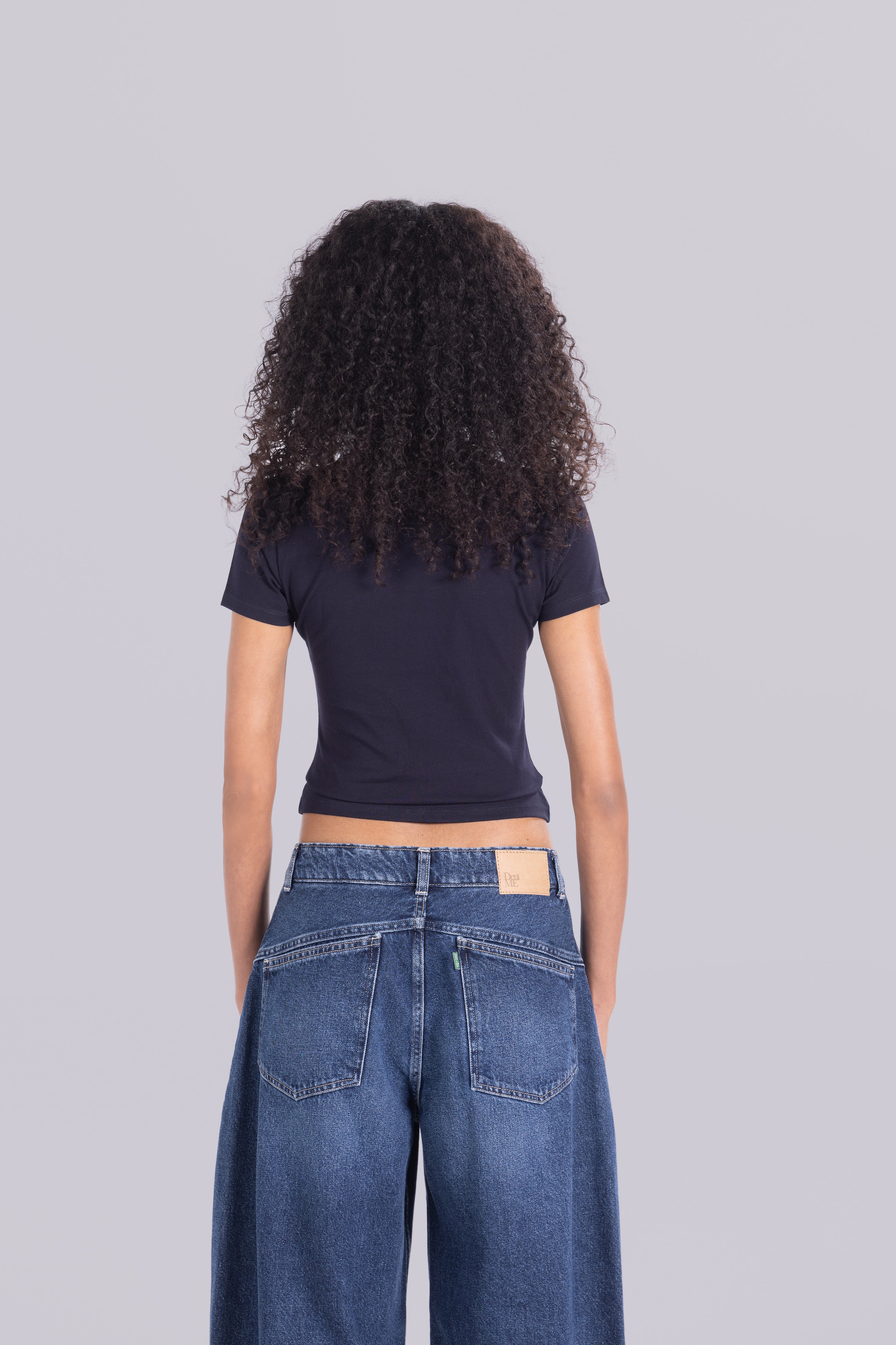 SHORT SLEEVE ROUND NECK T-SHIRT NAVY