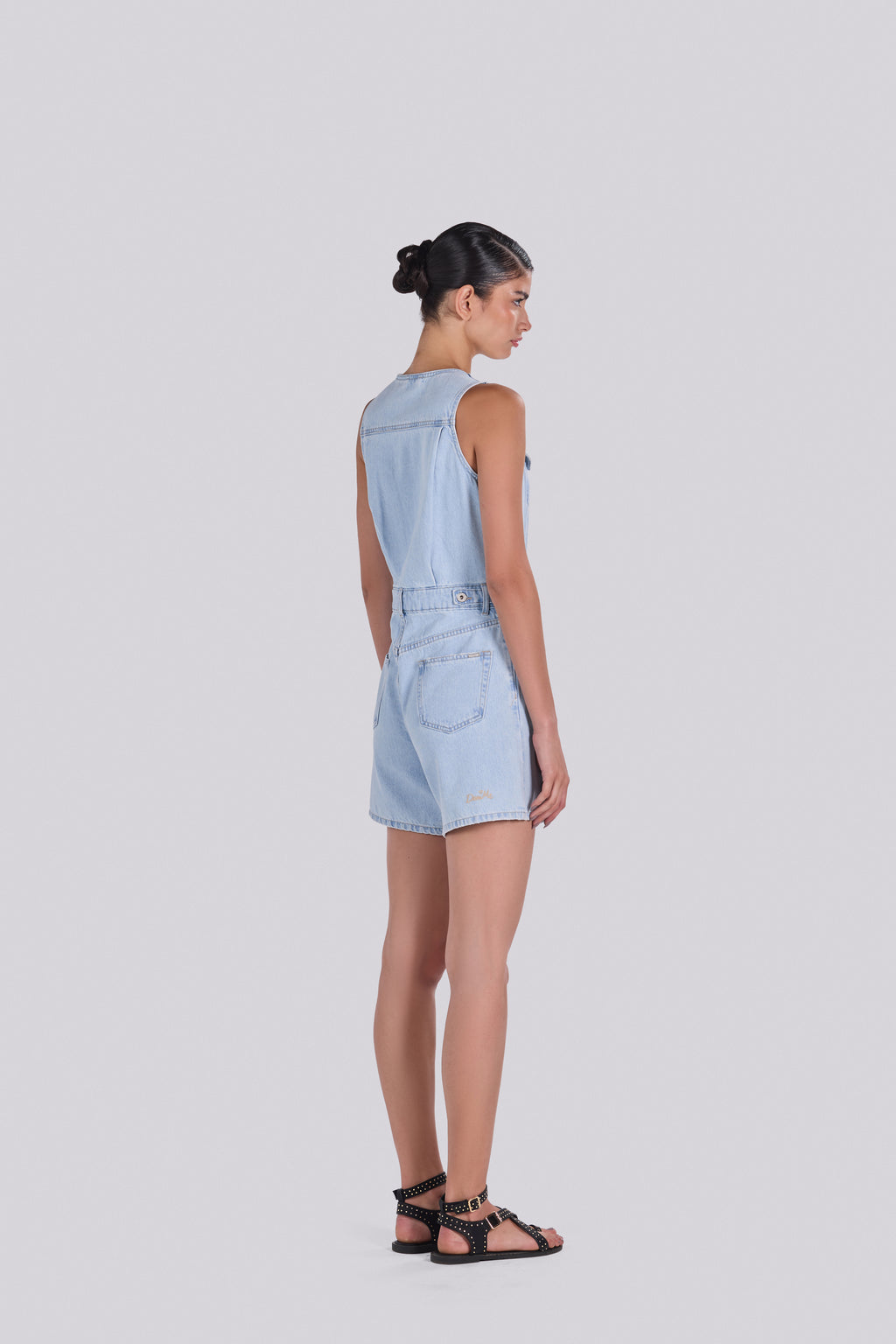 BARI DENIM ROMPER D3