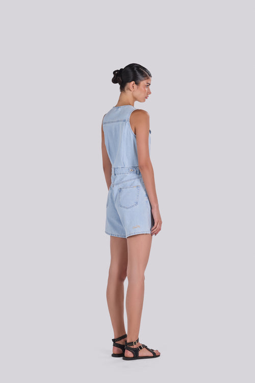 BARI DENIM ROMPER D3