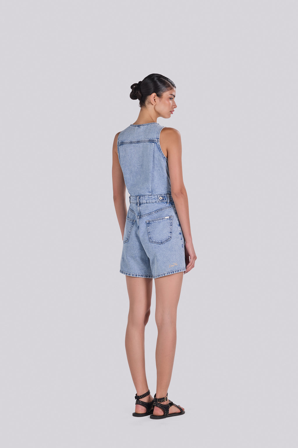 BARI DENIM ROMPER D2