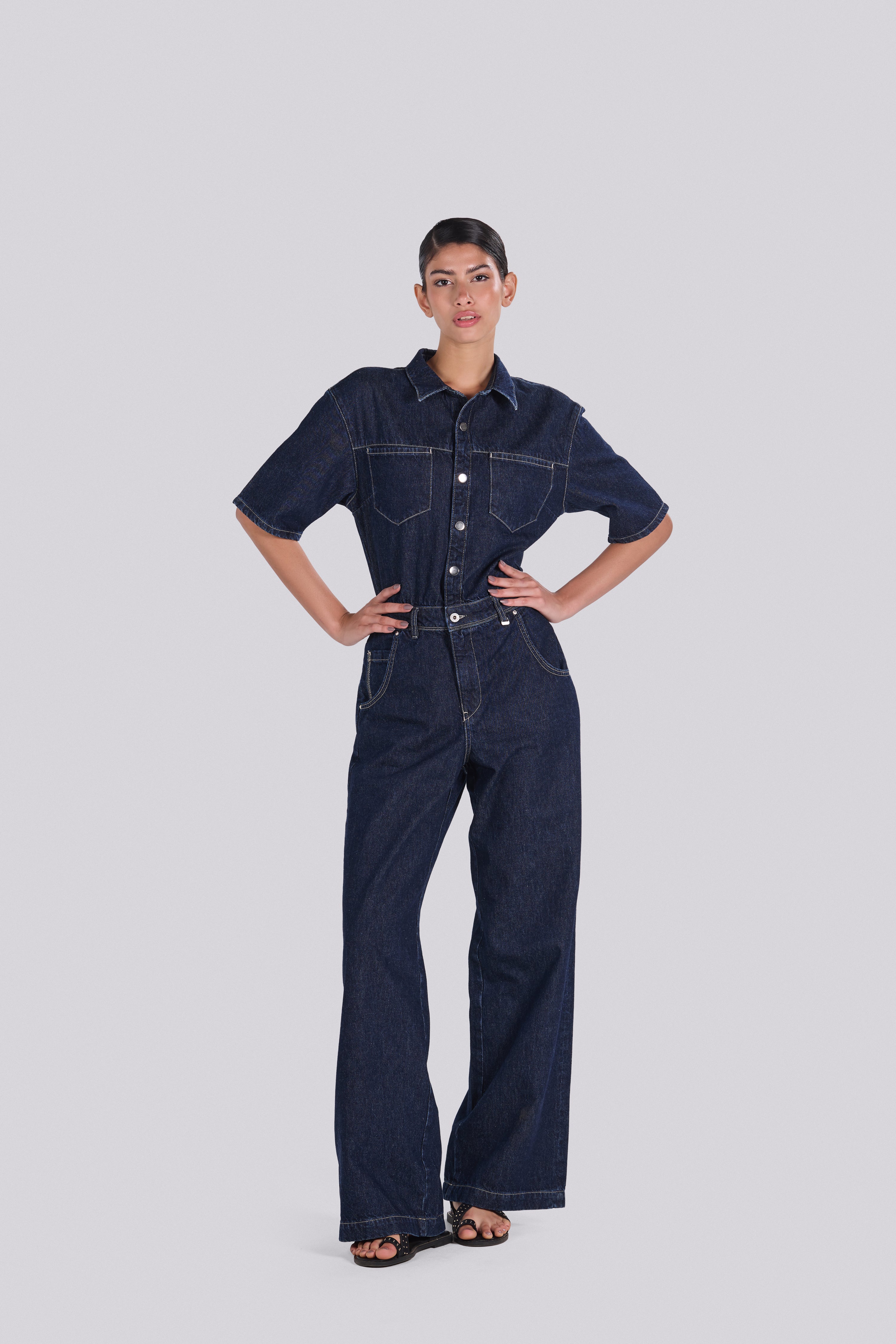 ROMA DENIM JUMPSUIT D0