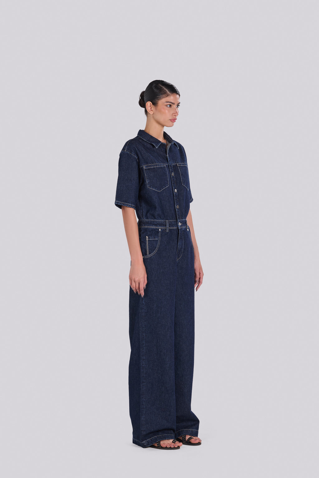 ROMA DENIM JUMPSUIT D0