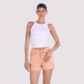 ROUND NECK TANK TOP White