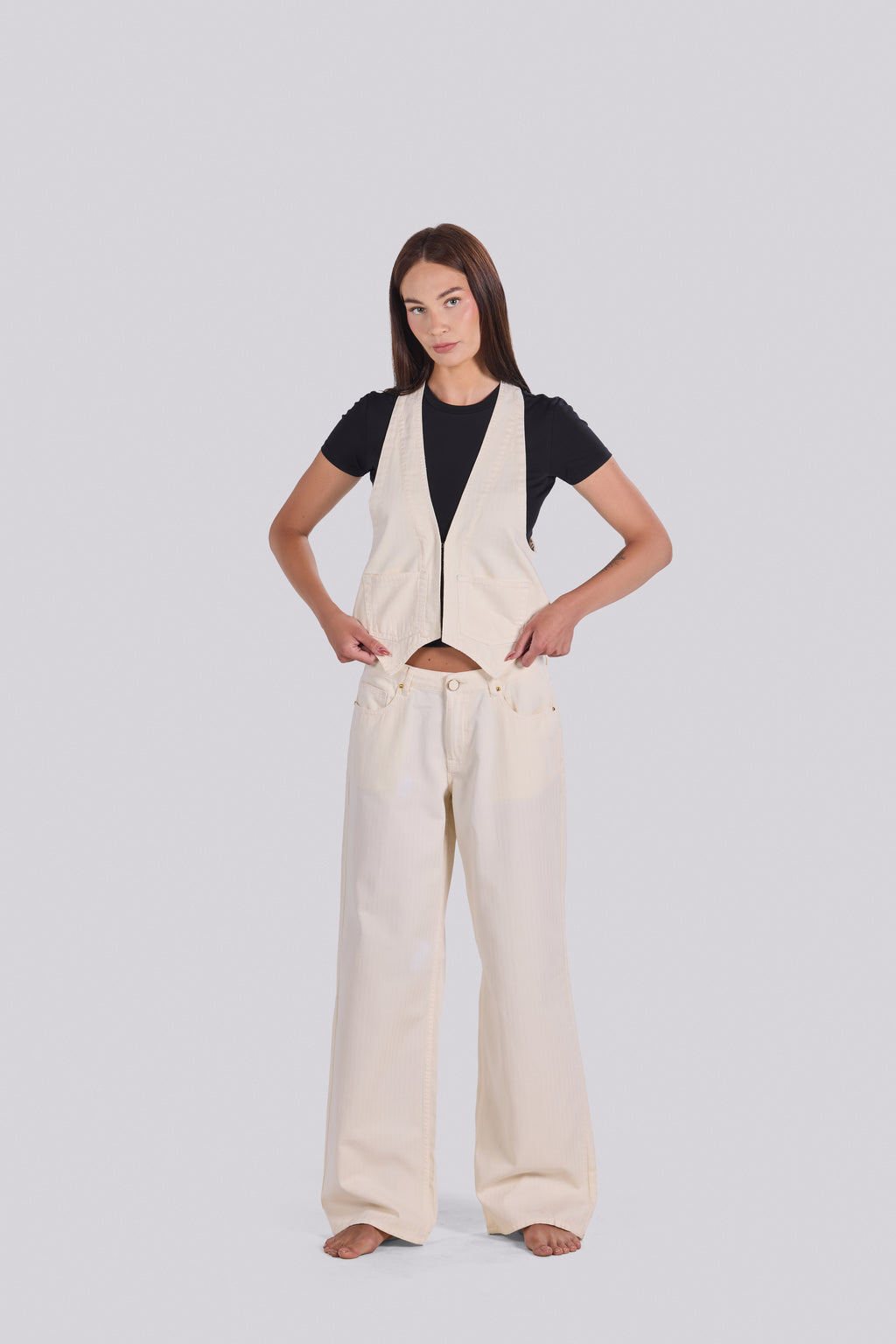 FIONA VEST&PANTS SET OFF-WHITE